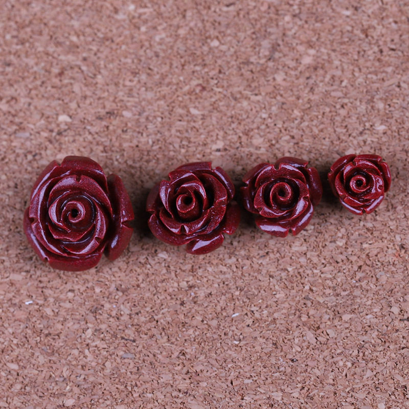 Cinnabar Rose Ruichen Jewelry Loose Beads New Style
