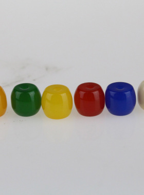 仿南红桶珠顶珠瑞晨饰品树脂
