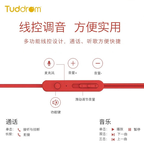 小魔鸭耳机入耳式有线控带麦高音质高颜值圆孔插口接Type-C转换线 - 图0