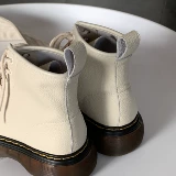 Martens, Tide, универсальные короткие сапоги из мягкой кожи на платформе, ботинки, из натуральной кожи, подходят для весны и осени, коллекция 2023