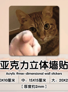 补洞遮丑墙面卡通亚克力防水