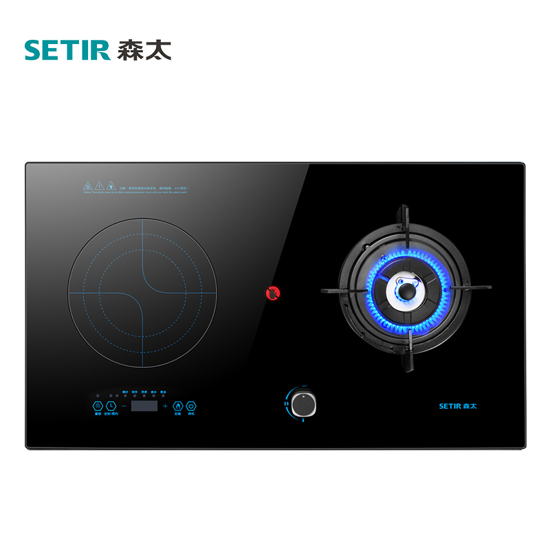 森太 T009A气电两用燃气灶天然气灶电磁炉一气一电嵌入式家用一体-图0