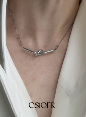CS1OFR蛇骨简约风男女项链小众设计轻奢气质简约可调节饰品
