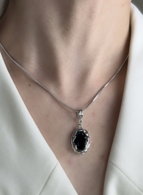 暗黑风月光项链男女小众设计