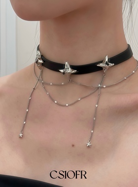 四芒星choker甜酷风项链