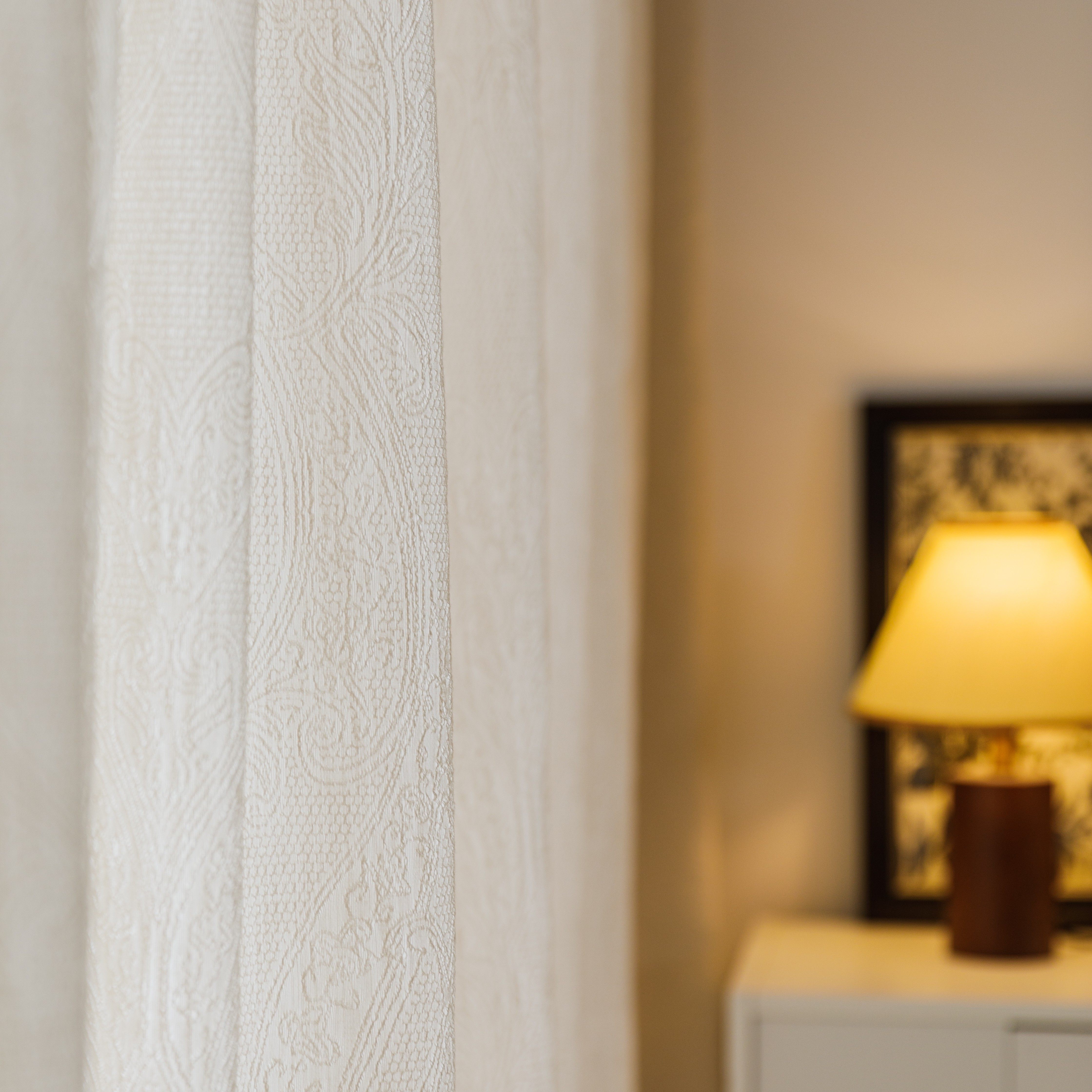 法式浮雕纱浪漫复古客厅阳台卧室透光不透人厚提花奶油风唯美窗纱,淘宝优惠券,粉丝福利购,淘宝优惠卷