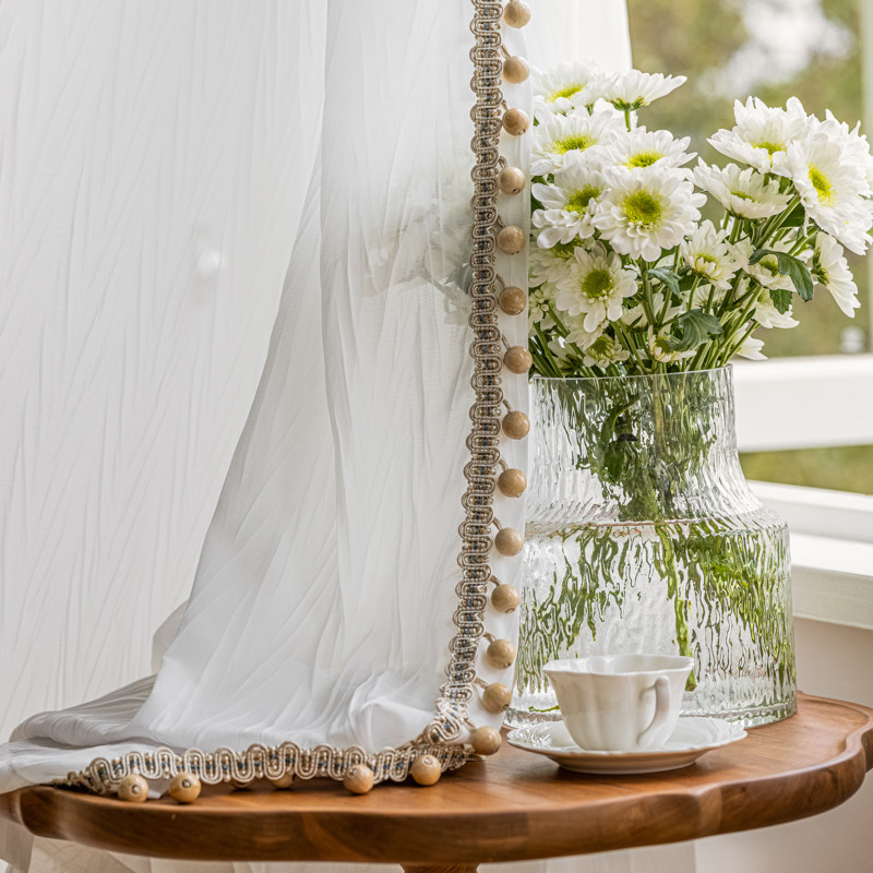 波纹点睛加工定制窗帘透光不透人燕尾纱纹理轻奢自然现代简约窗纱,淘宝优惠券,粉丝福利购,淘宝优惠卷