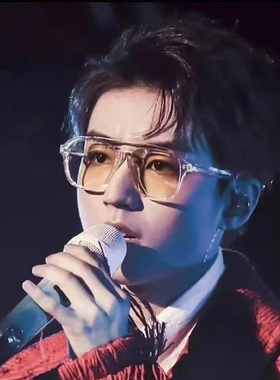 2025陈伟霆同款大脸黑色墨镜近视男女高级感太阳眼镜开车驾驶专用