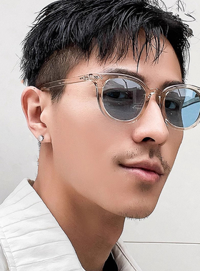 木村拓哉复古浅色墨镜男日本手工