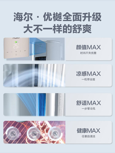Haier/海尔 KFR-72LW/A1FAB81U1新一级变频空调防直吹3匹空调柜机 - 图1