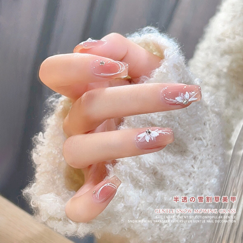 美甲半透色雪割草转印贴纸套装2025新款国风新中式蝴蝶指甲装饰品,淘宝优惠券,粉丝福利购,淘宝优惠卷