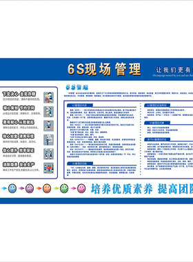 车间管理品质部软装墙贴