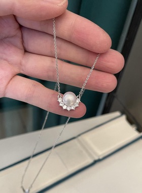 天然淡水珍珠手链女纯银镀金