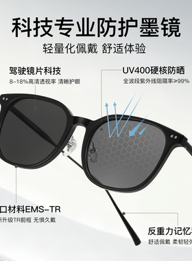 CAPONI开车专用墨镜智能变色偏光