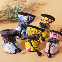 Pet Dog Shoes Teacup Dog Shoes All Season Soft-bottom Shoes Teddy Dog Shoes Anti-Fall Shoe Cover Dog Foot Sleeve Bigot Puppy Shoes