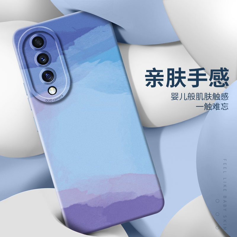 华为荣耀80手机壳honor80pro硅胶软壳ANN一AN00防摔HW荣誉8O5g直边h0n0r80 hw80por镜头全包anpan00外壳hw80p-图1