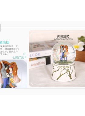 手摇音乐盒送礼送情侣生日礼物