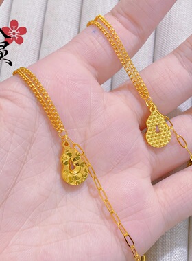 金色新中式碎碎冰葫芦手链不掉色