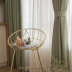 Bắc Âu cotton phong cùi văn phòng khách phòng ngủ rèm tùy chỉnh hoàn thành đơn giản hiện đại nổi cửa sổ sàn rèm in - Phụ kiện rèm cửa khung treo rèm Phụ kiện rèm cửa