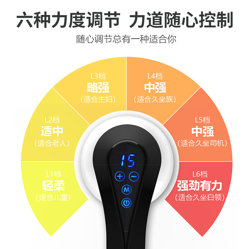 普立海豚按摩器充电颈椎手持式多功能全身家用小型揉捏电动震动仪 - 图2