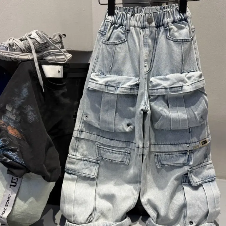 【个性小众】59028#蒙蒙潮童2026春款新品男女童高街潮童牛仔裤,淘宝优惠券,粉丝福利购,淘宝优惠卷