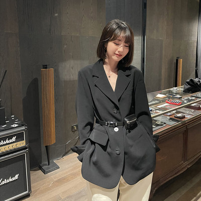 法儿家韩国定制西服小个子高级感设计感小众休闲西装外套女春秋 虎窝淘