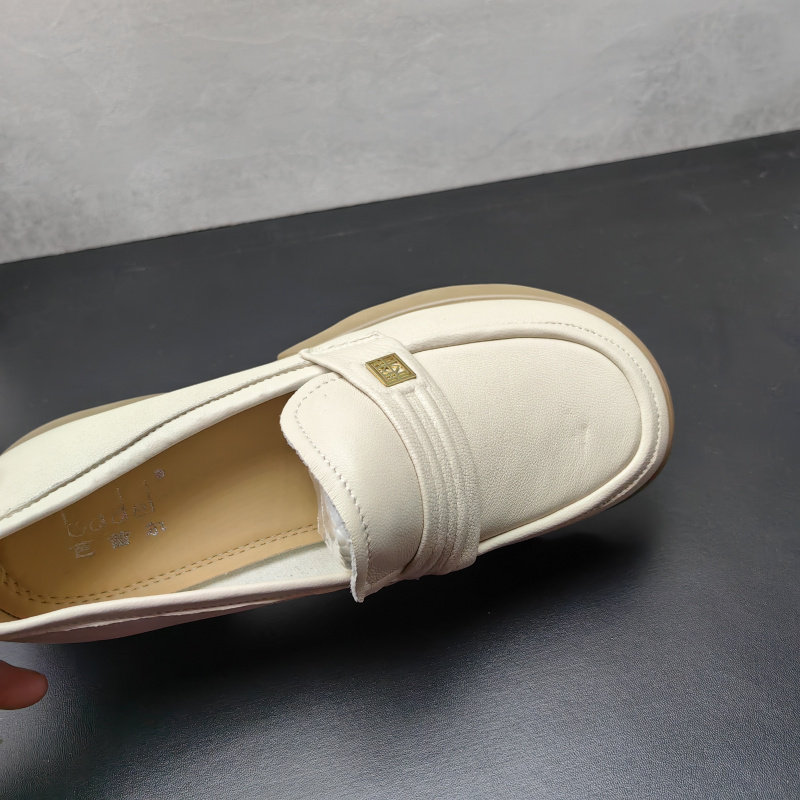 清仓2025春季真皮女鞋牛皮休闲软底低跟方跟圆头乐福鞋女单鞋,淘宝优惠券,粉丝福利购,淘宝优惠卷