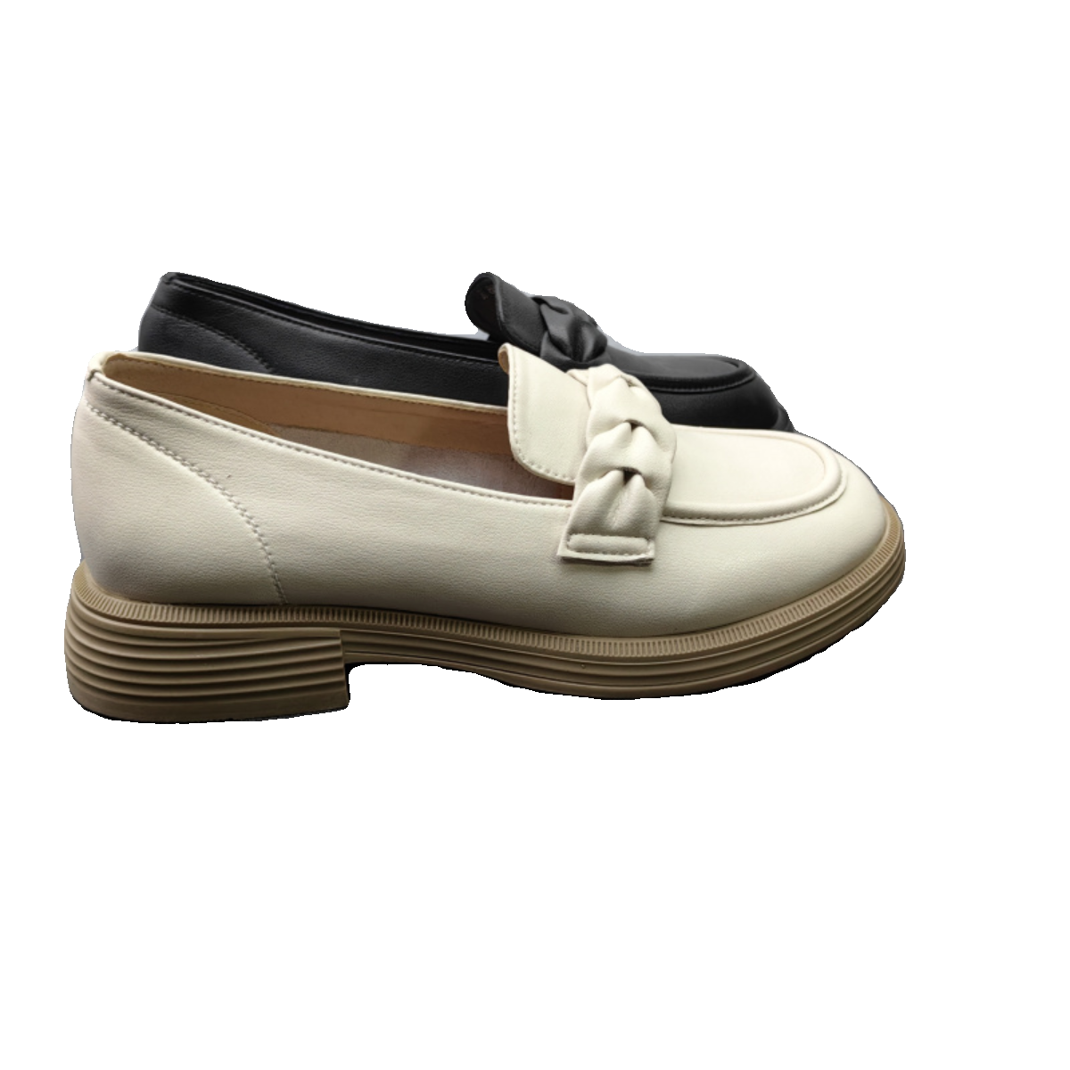 工厂清仓2024春季真皮女鞋韩版软底低跟方跟乐福鞋圆头牛皮女单鞋,淘宝优惠券,粉丝福利购,淘宝优惠卷