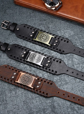 爆款欧美热销海盗复古手链指南针