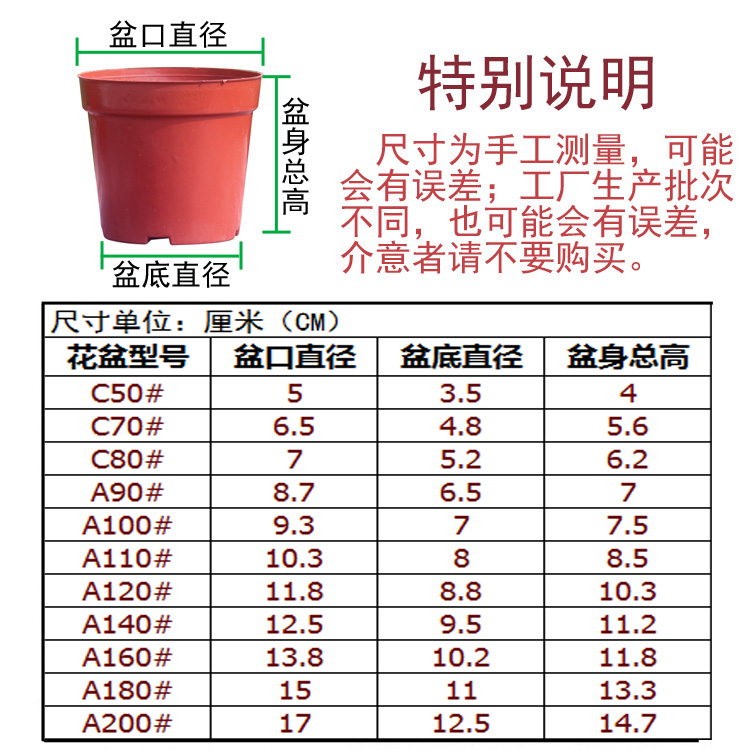种植育苗网底花盆砖红色营养钵杯草莓花卉幼苗木盆栽圆形塑料容器 - 图0