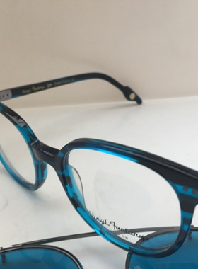 Vinyl Factory Hauden 透明蓝色手工板材 眼镜夹片太阳镜套镜