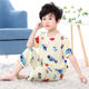 Summer cotton silk children's pajamas for girls and babies