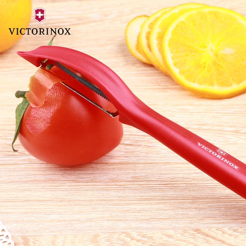 Подлинные фрукты из нержавеющей стали, очищенная отчитанная, мягкая кожа, фрукты и овощи, швейцарский кухонный инструмент с ножом 7.6075