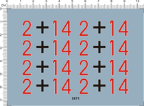 Military model Tiger Tiger Tiger King (Tank Chariots) Universal Signs Special Water Sticker (5871)