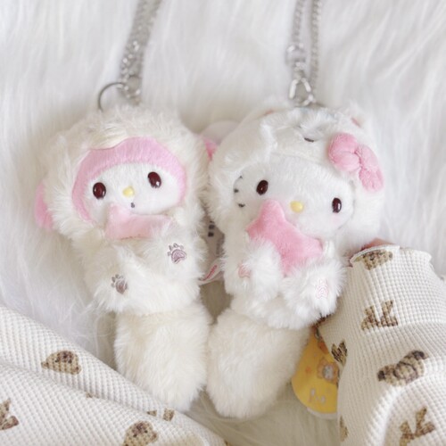 绵绵狗hellokitty包包挂件钥匙扣可爱kt猫毛绒玩偶公仔生日礼物女 - 图3