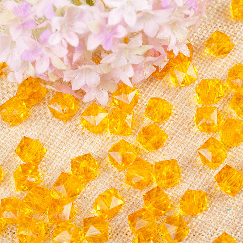 10mm透明方珠diy手工串珠纸巾盒编织材料亚克力珠子散珠彩色穿珠,淘宝优惠券,粉丝福利购,淘宝优惠卷