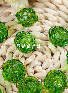 透明仿水晶花朵手工串珠