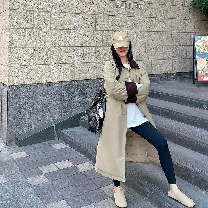 加厚长款棉服女2025年新款冬季超好看夹棉风衣外套棉衣保暖棉袄女,淘宝优惠券,粉丝福利购,淘宝优惠卷