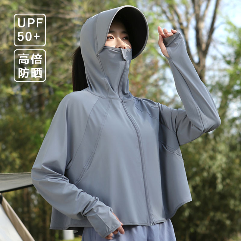 冰丝防晒衣女款2024新款夏季防紫外线UPF50+防晒服轻薄款防晒罩衫