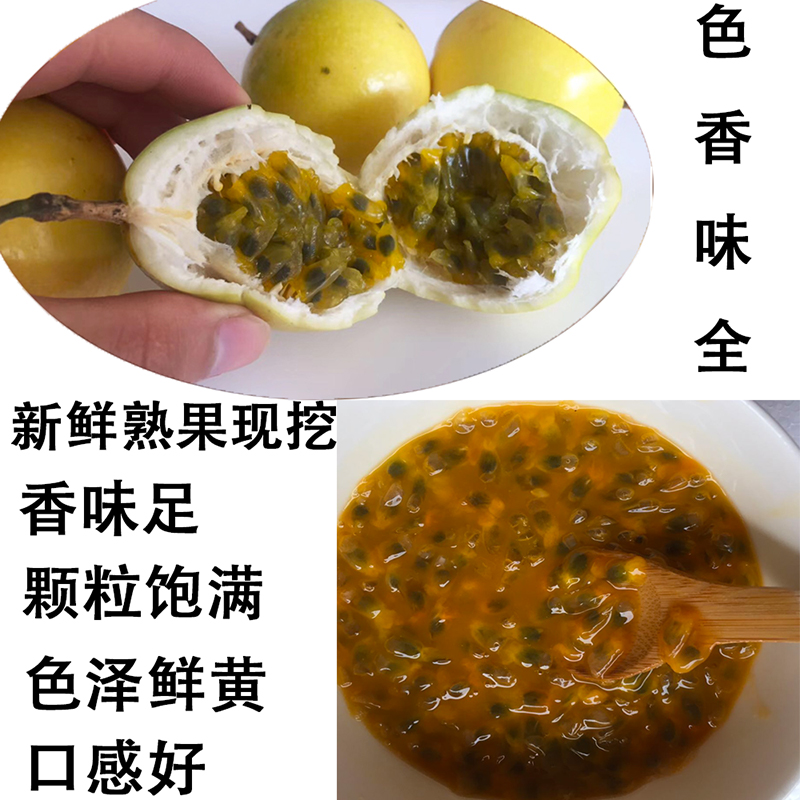 新鲜百香果果酱果汁果肉广西奶茶店图片_2