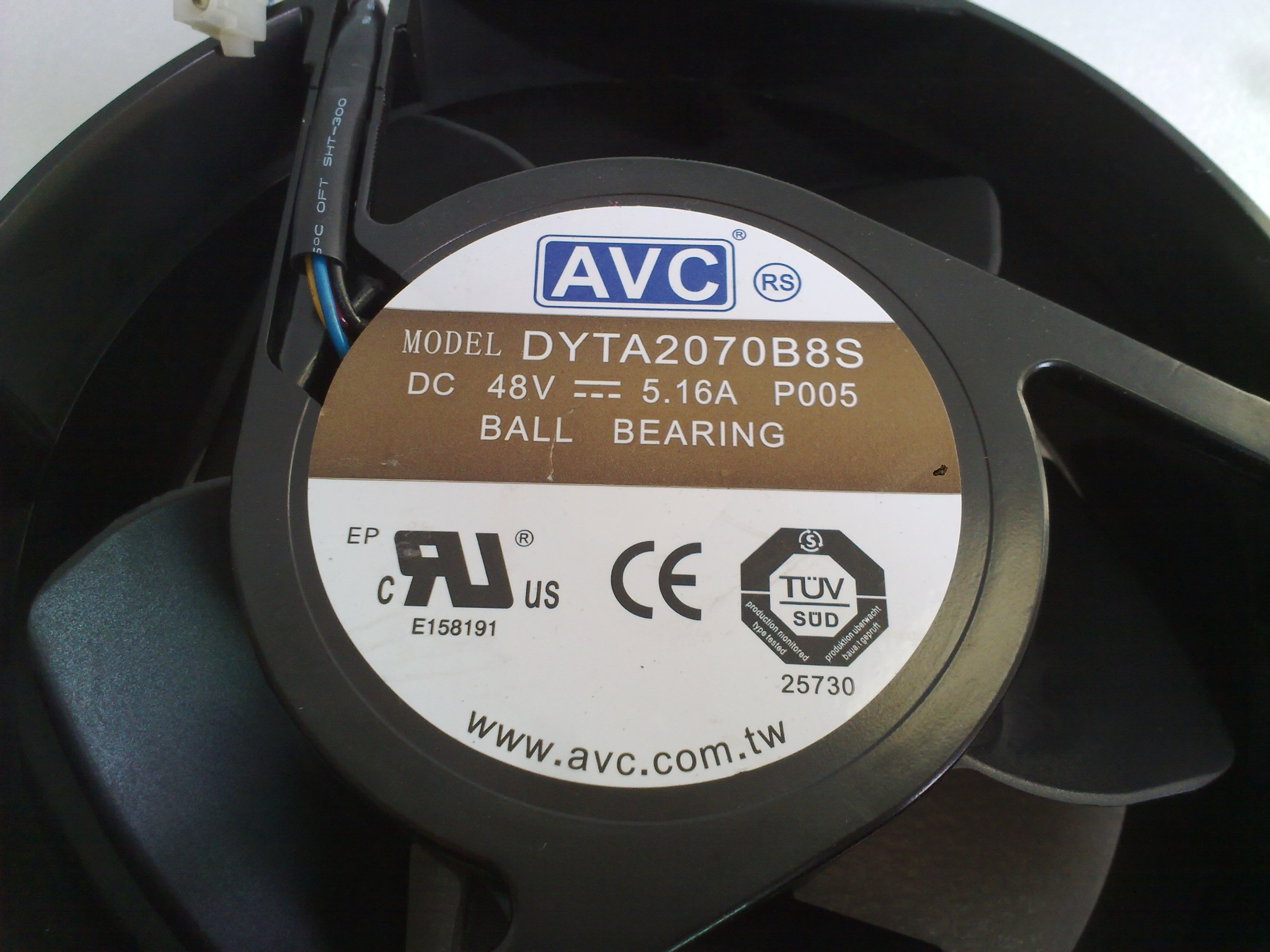 台湾AVC DYTA2070B8S 2070 48V 全金属 超暴力大风量风扇 - 图3