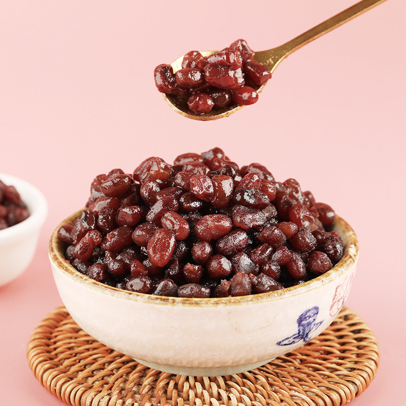 即食糖纳豆熟红豆奶茶专用蜜豆1kg 烘焙馅料珍珠奶茶店商用原料,淘宝优惠券,粉丝福利购,淘宝优惠卷
