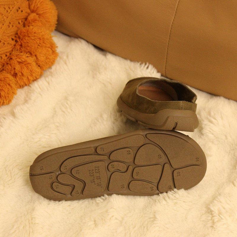 572花藤萝蔓 牛皮包头休闲平底软底软面舒适轻便真皮女拖鞋凉拖,淘宝优惠券,粉丝福利购,淘宝优惠卷