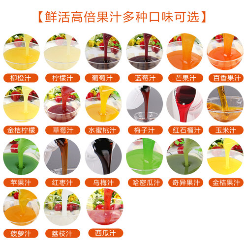 鲜活果汁 黑森林哈密瓜汁 浓缩饮料浓浆2.2kg 哈密瓜果汁奶茶原料 - 图0