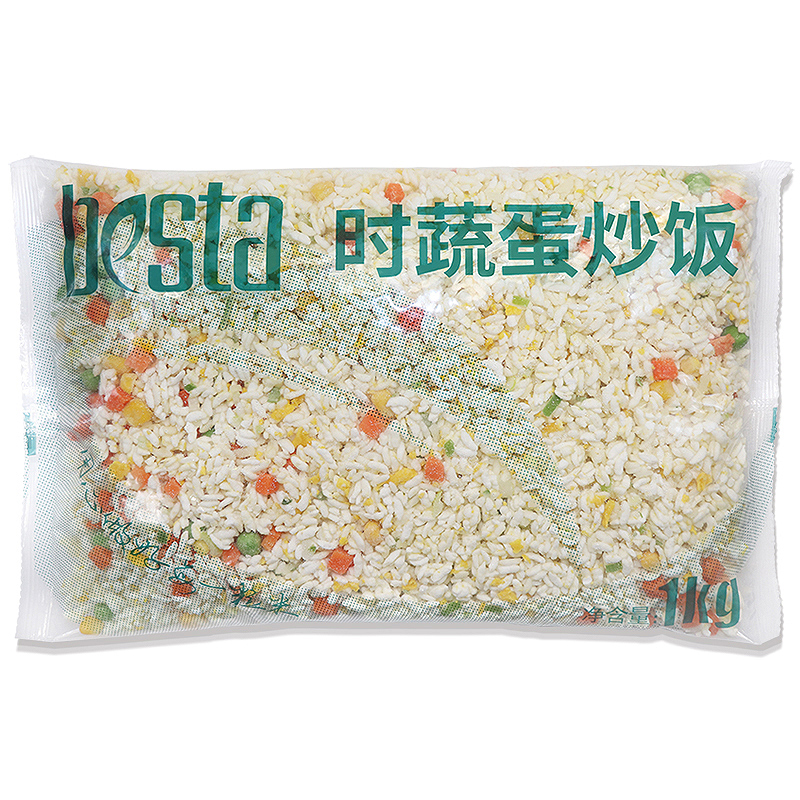 百斯特蛋炒饭半成品1kg*1袋商用预制饭炒米饭速食料理包冷冻外卖 - 图3