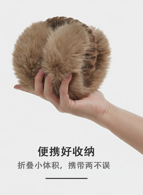 耳罩冬女耳暖可爱防风冬季耳套毛绒骑行可折叠保暖护耳朵防冻耳包
