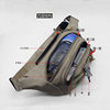 Universal waist bag for men and women multi-layer sports cycling bag coin wallet fashionable wear-resistant hiking fashionable casual crossbody bag