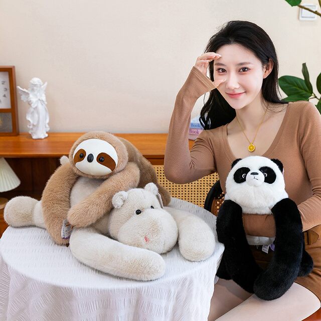 ຫມູສີບົວງາມ plush toy panda