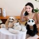 ຫມູສີບົວງາມ plush toy panda