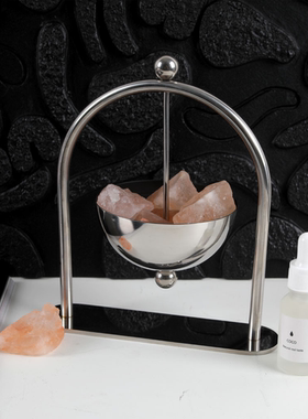 现代简约样板间矿石香薰摆件售楼处书房客厅不锈钢扩香器装饰摆件